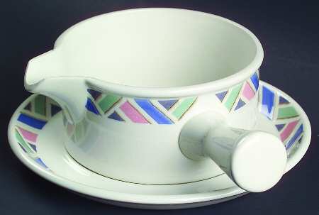 Aztec Gravy Boat & Underplate