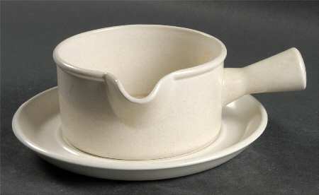 Beige Mist Gravy Boat & Underplate