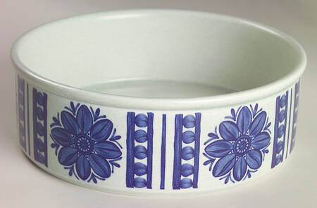Blue Dahlia 8" Round Vegetable Bowl