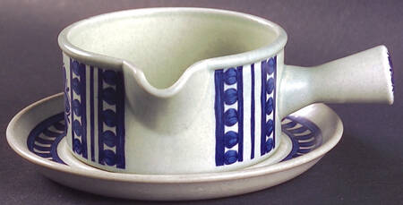 Blue Dahlia Gravy Boat & Underplate