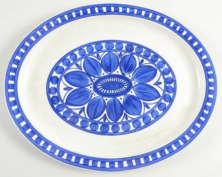 Blue Dahlia 13" Oval Serving Platter