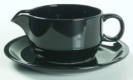 Black Ice Gravy Boat & Underplate