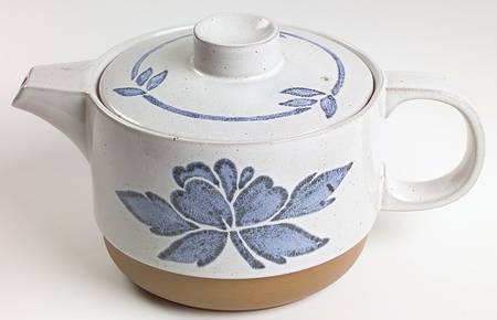 Blue Print England Teapot & Lid