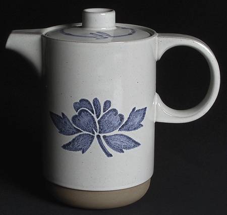 Blue Print England Coffee Pot & Lid