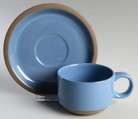 Bluestone Flat Cup & Saucer Set