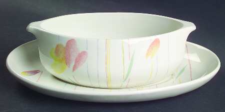 Calypso Flat Cream Soup Bowl & Saucer Set