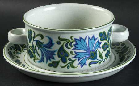 Caprice Flat Cream Soup Bowl & Saucer Set