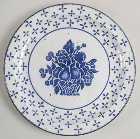 Country Blue Salad Plate