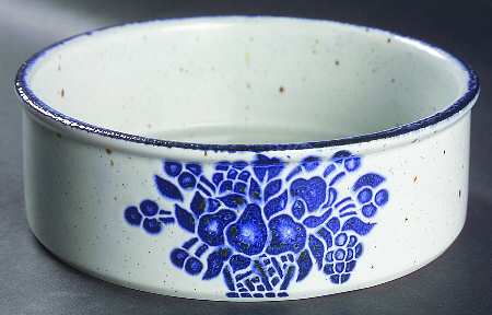 Country Blue 8" Round Vegetable Bowl