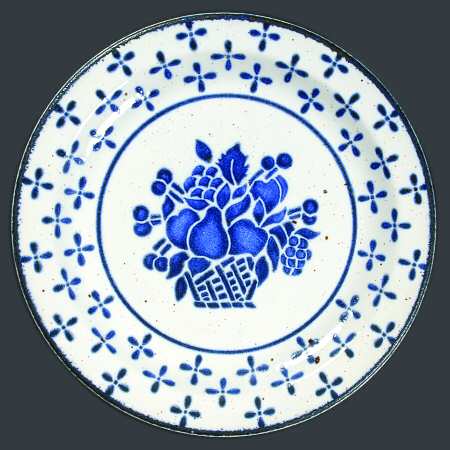 Country Blue Bread & Butter Plate