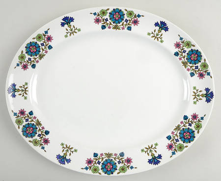 Country Garden 14" Oval Serving Platter