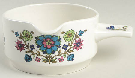 Country Garden Gravy Boat