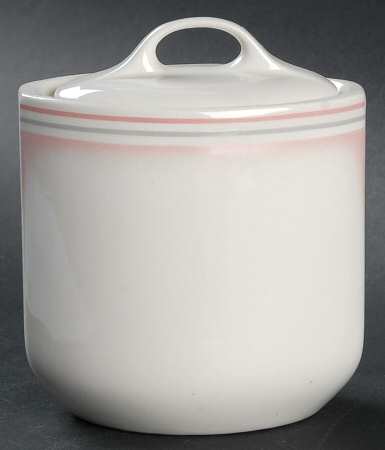 Coral Mist Sugar Bowl & Lid