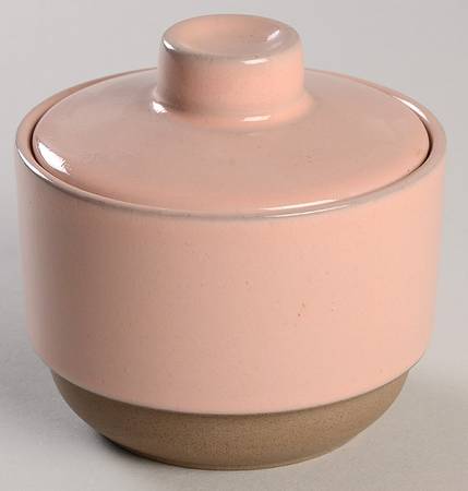 Coral Sand Sugar Bowl & Lid