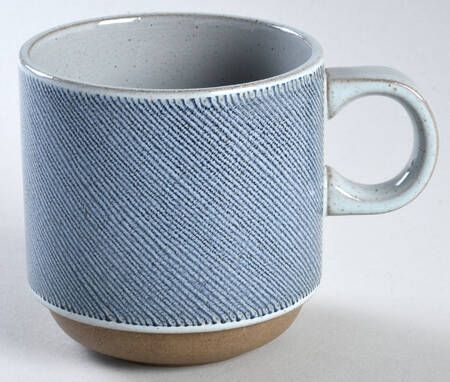 Denim Blue and Brown Mug