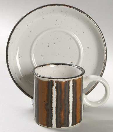 Earth Flat Demitasse Cup & Saucer Set