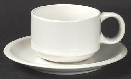 Glacier Flat Cup & Saucer Set
