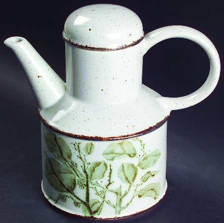 Green Leaves Coffee Pot & Lid