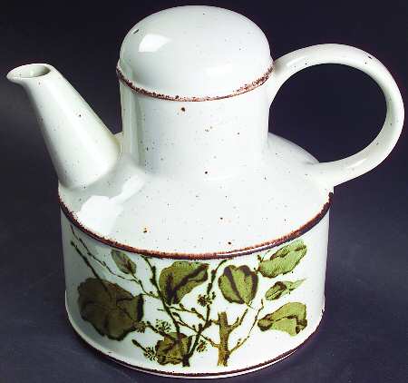 Green Leaves Teapot & Lid