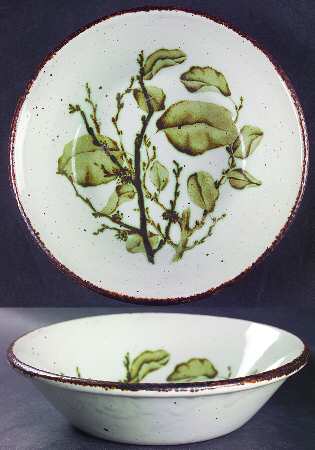 Green Leaves Coupe Cereal Bowl
