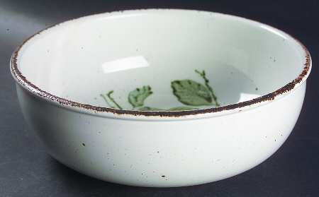 Green Leaves 9" Salad Serving Bowl