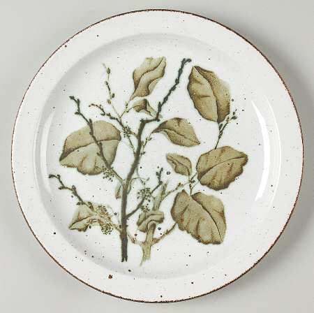 Green Leaves Luncheon Plate