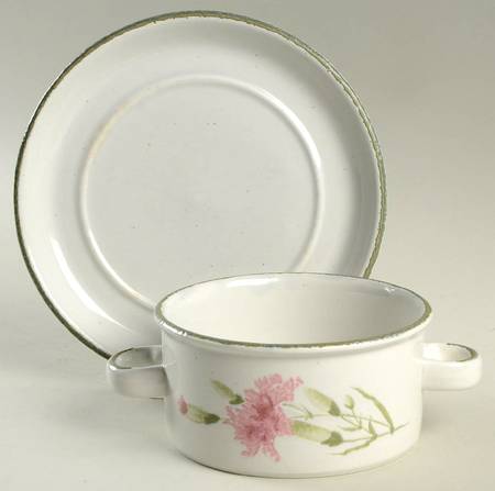Invitation Flat Cream Soup Bowl & Saucer Set