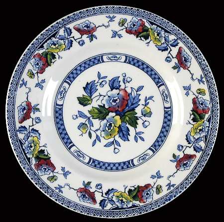 Jacobean Blue Multicolor Bread & Butter Plate