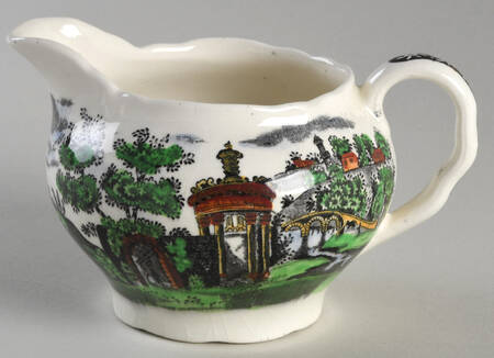 Landscape Black Multicolor Creamer