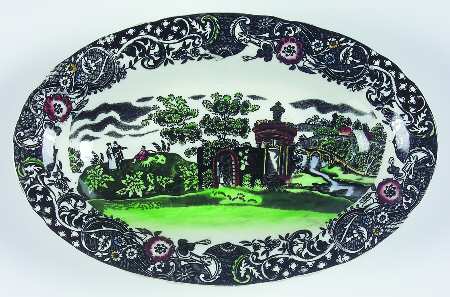 Landscape Black Multicolor Relish