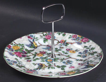 Lorna Doone Round Serving Plate with Handle (LP)