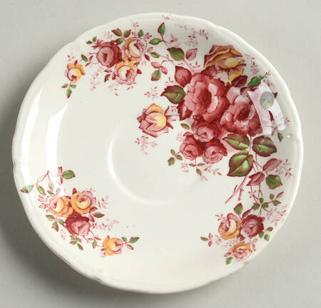 Madalyn Red Multicolor Saucer