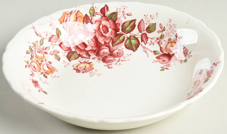 Madalyn Red Multicolor Coupe Soup Bowl