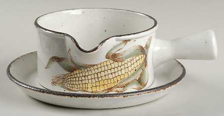 Maize Gravy Boat & Underplate