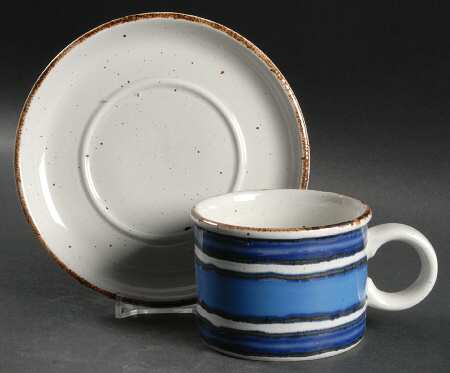 Moon Flat Cup & Saucer Set