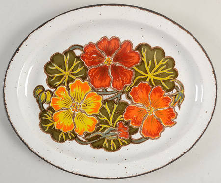 Nasturtium 11" Oval Serving Platter