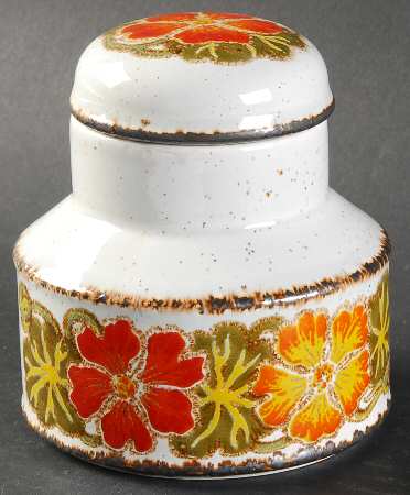 Nasturtium Sugar Bowl & Lid