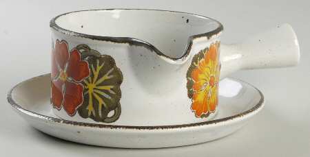 Nasturtium Gravy Boat & Underplate