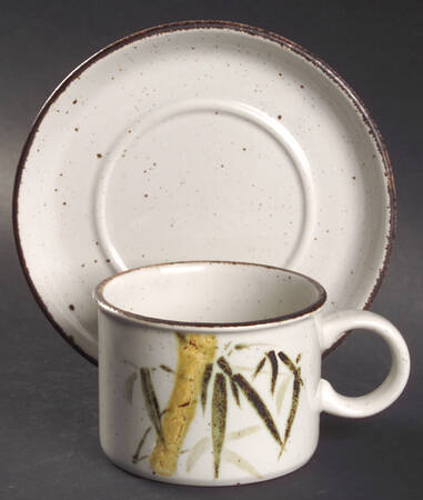 Rangoon Flat Cup & Saucer Set