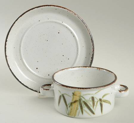 Rangoon Flat Cream Soup Bowl & Saucer Set
