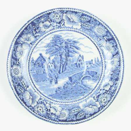 Rural England Blue Saucer