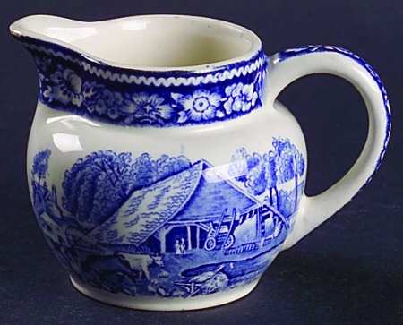 Rural England Blue Individual Creamer