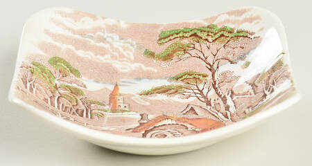 Rural England Brown Multicolor Individual Salad Bowl