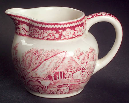 Rural England Red Mini Creamer