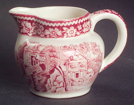 Rural England Red Individual Creamer