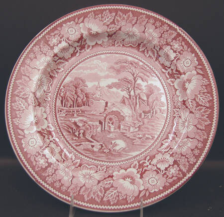 Rural England Red 12" Chop Plate (Round Platter)