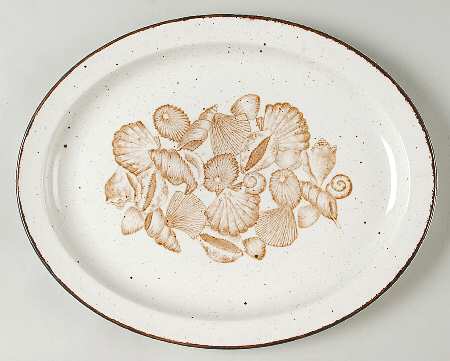Seascape 13" Oval Serving Platter