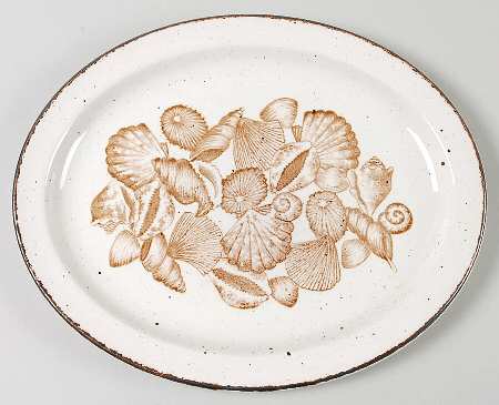 Seascape 11" Oval Serving Platter
