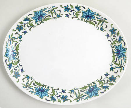 Spanish Garden (Rim) 13" Oval Serving Platter