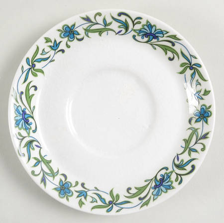 Spanish Garden (Rim) Saucer for Demitasse Cup